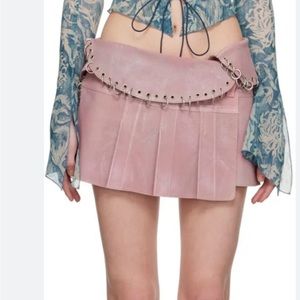 Knwls suede pink skirt size 8 uk